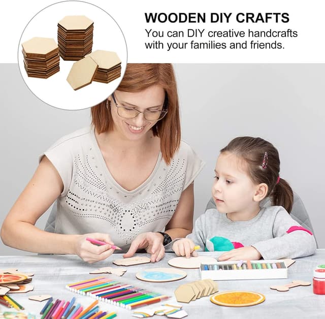 Thumbnail 4 de Milisten Beech wooden pieces 50 pcs 1.57in 🪵