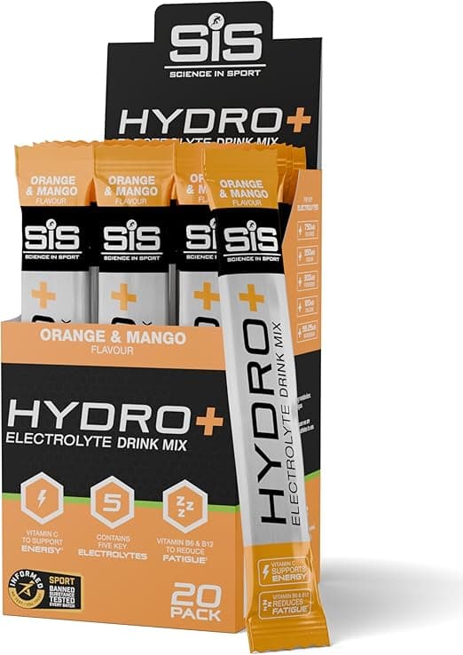 Detalle de Science in Sport HYDRO+ Electrolitos en Polvo Naranja Mang🌟