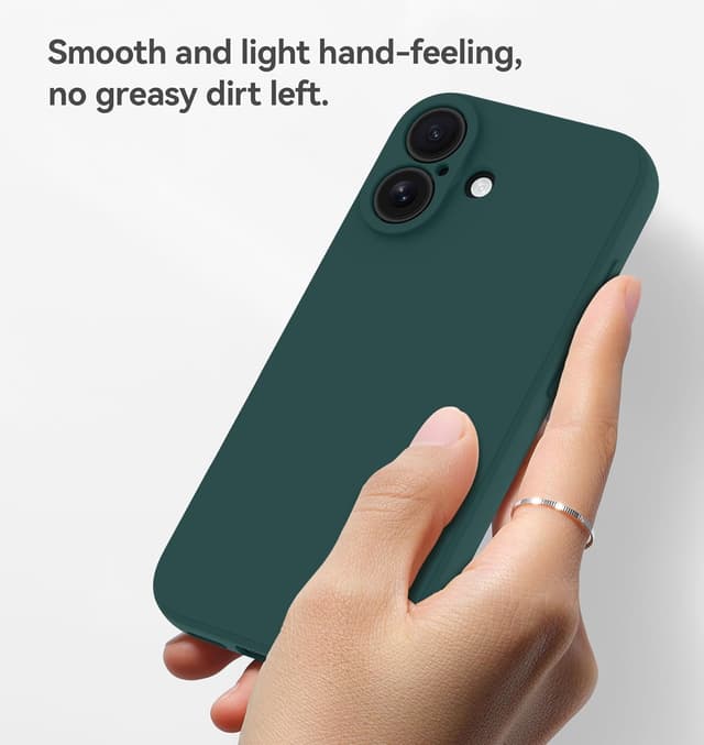 Detalle de Qasyfanc iPhone 16 silicone case 1.2 mm