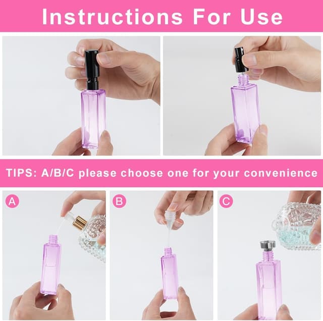 Thumbnail 5 de LOPHE Atomizadores de Vidrio 6x20ML ✨ Portátiles para Viaje