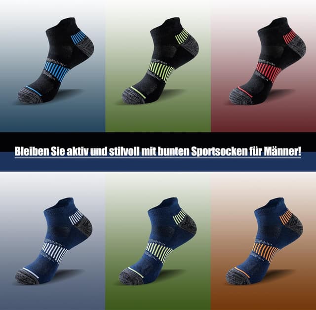 Thumbnail 6 de Niorasen Sneaker Socken Herren 6 Paar