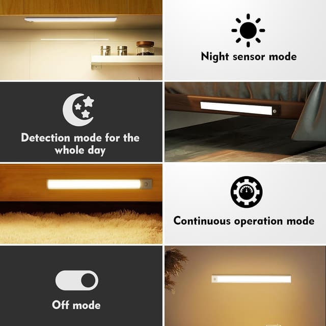 Detalle de AiQInu 66 LED Luces con Sensor de Movimiento 🔆