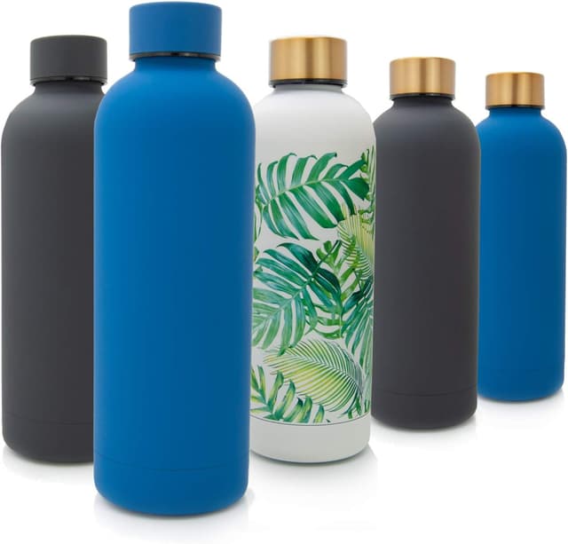 Detalle de T&N Edelstahl Trinkflasche 500 ml – Thermosflasche für Büro, unterwegs und Sprudel