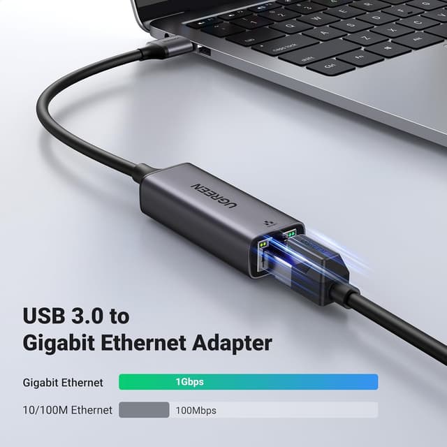 Detalle 2 de UGREEN USB 3.0 Gigabit Network Adapter 1000Mbps