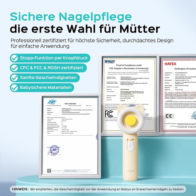 Detalle 2 de COSLUS C50 Baby Nagelfräser 16-in-1