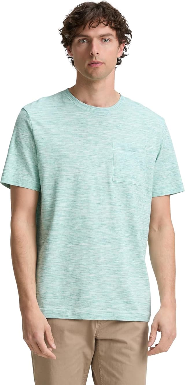 Detalle de TOM TAILOR 1045624 T-Shirt da uomo con taschino sul petto