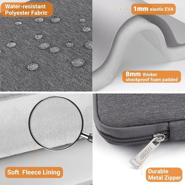Thumbnail 5 de TECOOL 15.6-inch laptop sleeve with handle