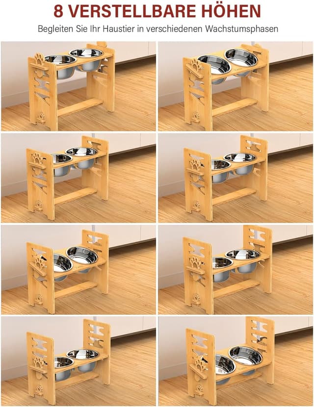 Thumbnail 2 de Vantic Hundenapf erhöht Ständer 8 Höhen