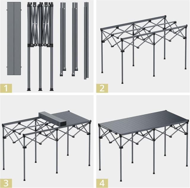 Thumbnail 6 de Anbte Campingtisch 122x60x74cm