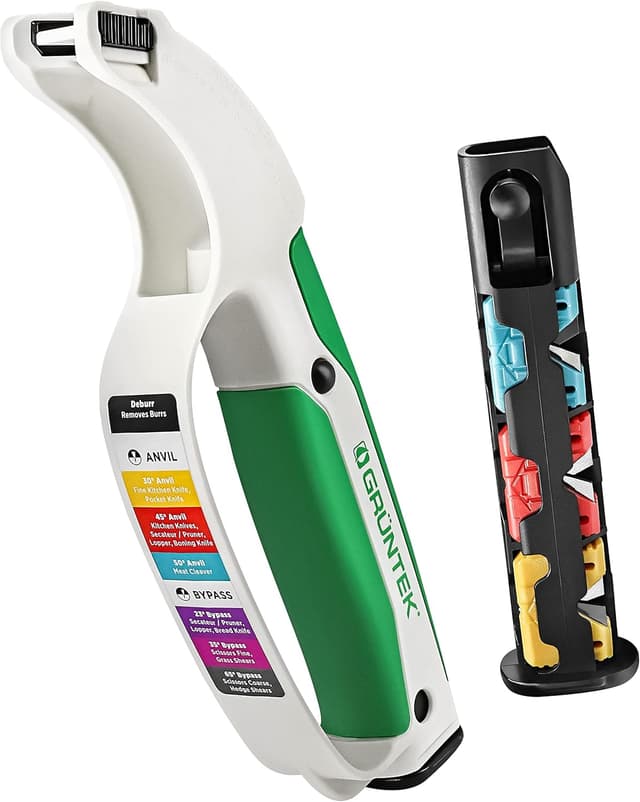 Detalle 2 de GRÜNTEK Affilatore Affilacoltelli con 7 cartucce