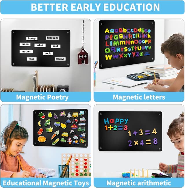 Detalle de Magnetic board 43.5 x 30 cm black