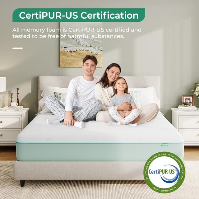 Detalle 2 de Uliyati Single 90x190x16CM Gel & Bamboo Charcoal Memory Foam Mattress (Medium)