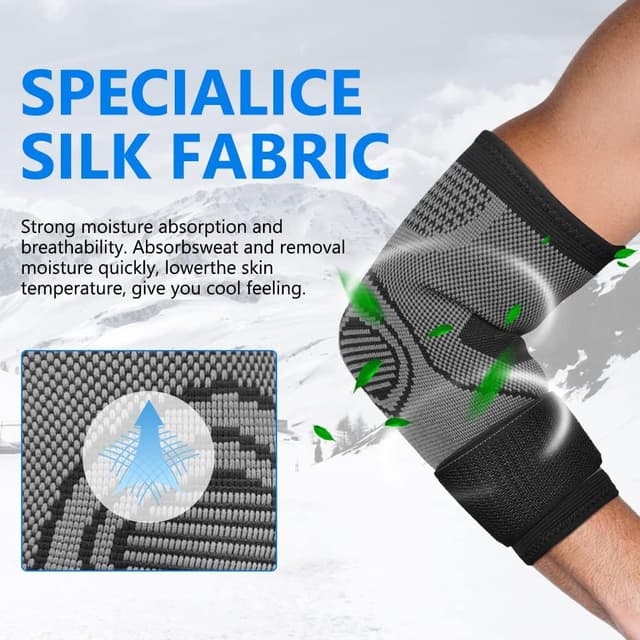 Detalle 2 de ACWOO Coudière Tendinite Lot de 2 Noir