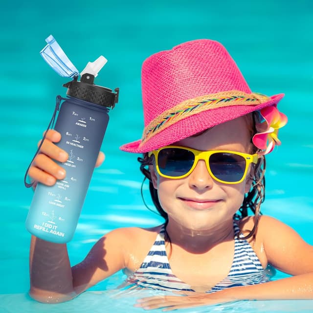 Thumbnail 5 de GOPPUS 500ml Kids Water Bottle with Straw