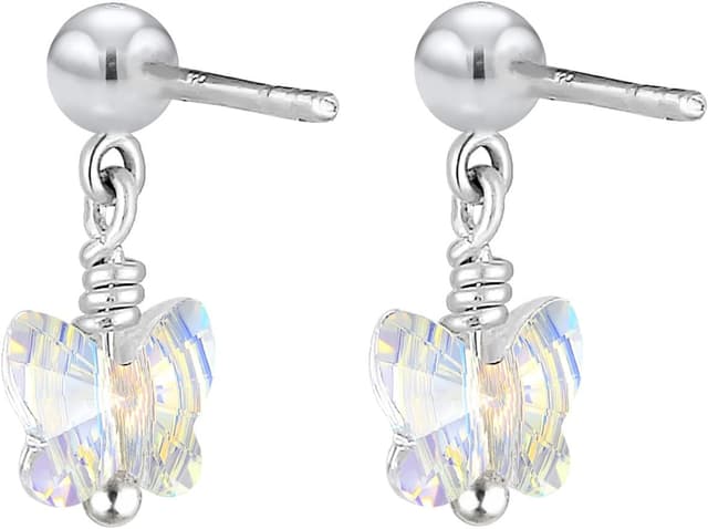 Thumbnail 3 de Elli Ohrringe Kinder Funkel Schmetterling 925 Silber