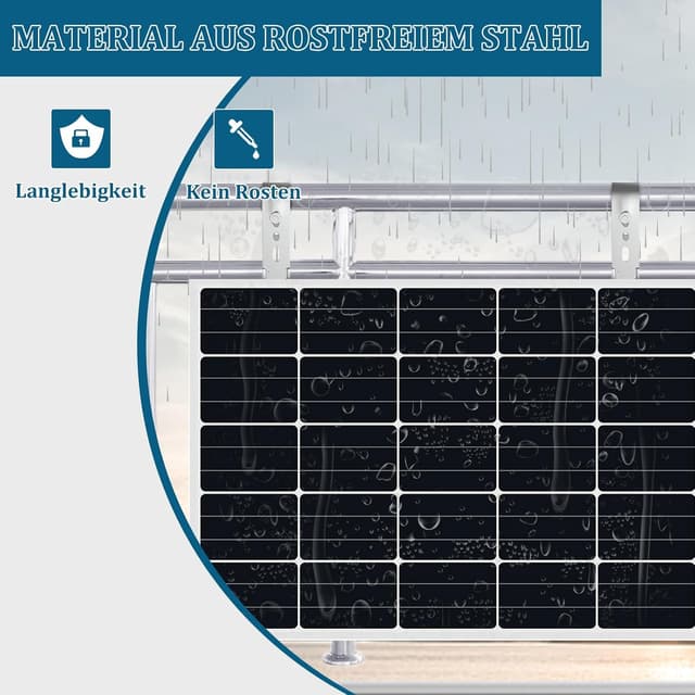 Thumbnail 6 de Solar Haken Balkon Halterung 2-teilig