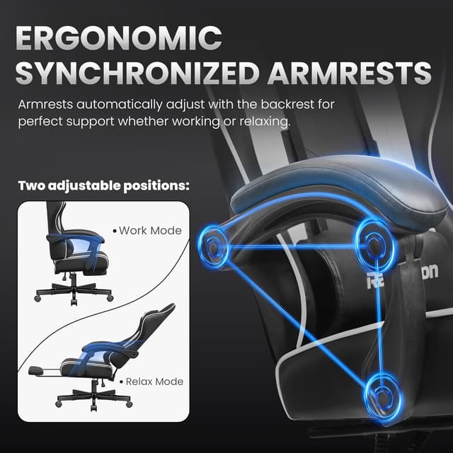 Thumbnail 6 de Riftracer Gaming Chair with Footrest