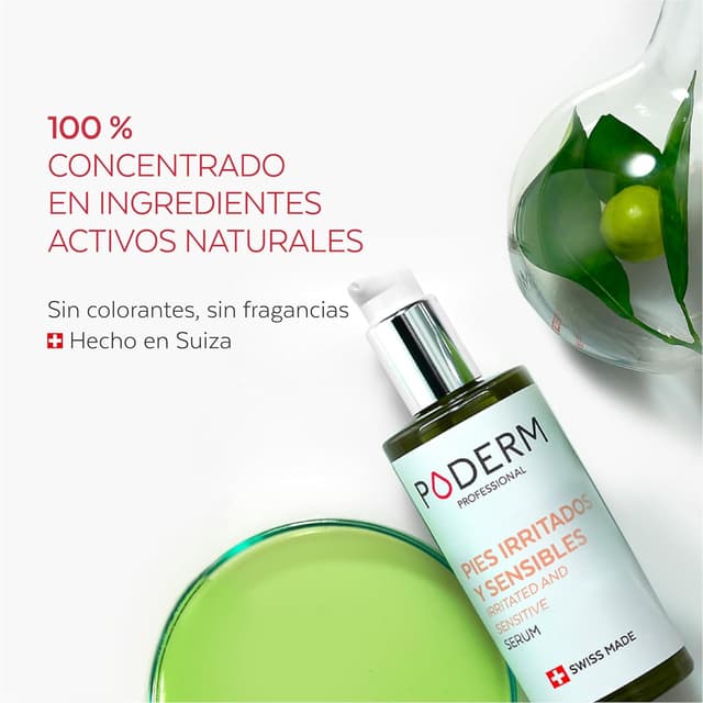 Detalle 2 de PODERM Aceite Serum para Pies Árbol de Té 🌿 Swiss Made
