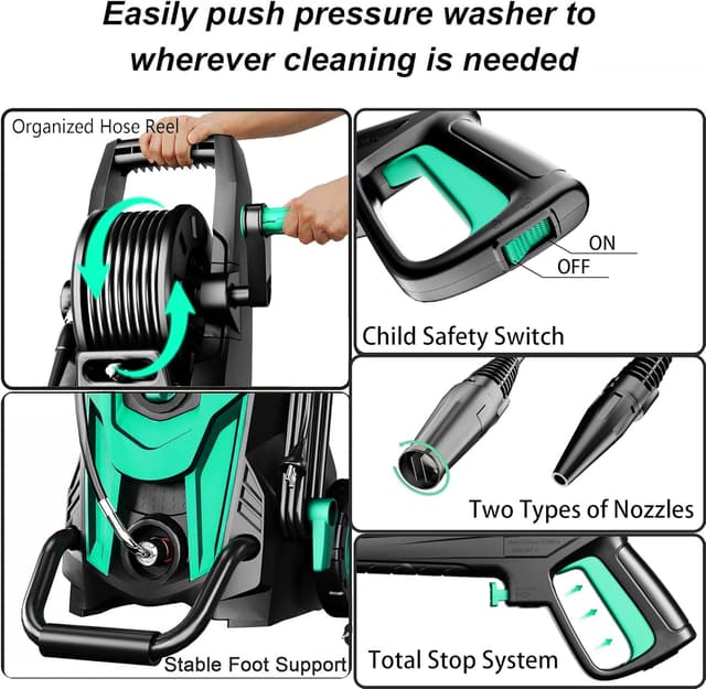 Thumbnail 5 de Pressure Washer with Hose Reel for Cars & Patios