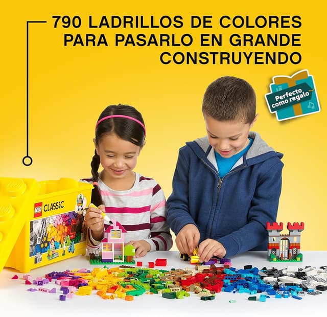 Detalle 2 de LEGO Classic Caja de Ladrillos Creativos Grande 10698: juego de construcción creativo desde 4 años