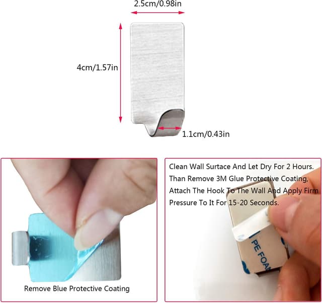 Thumbnail 6 de APHUIME Deluxe Large Fogless Shower Mirror (7.48 in x 11 in) — anti-fog, wall-hanging fog-free shaving mirror