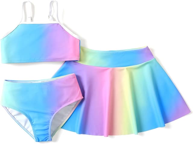 Thumbnail 6 de PATPAT Costume Bambina 3 pezzi bikini (top, slip mare e gonna) 5–12 anni, 110–152 cm