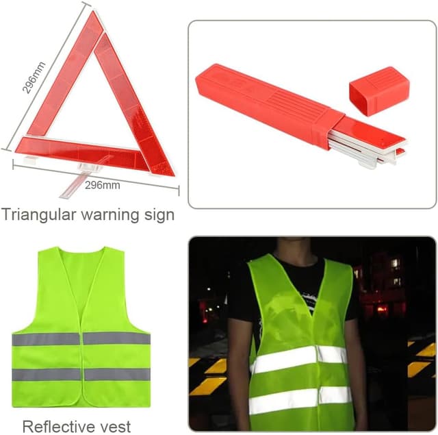 Thumbnail 6 de Car Emergency Breakdown Safety Kit 13-in-1