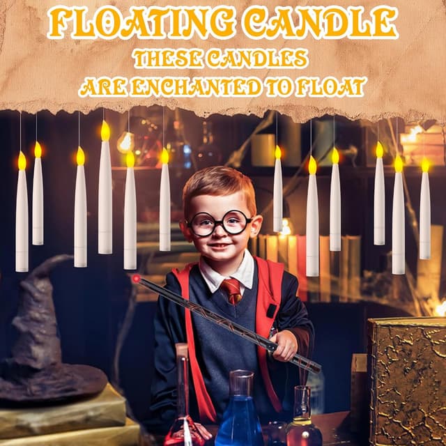 Thumbnail 3 de EXTSUD Juego de 12 velas LED flotantes con mando remoto 🕯️