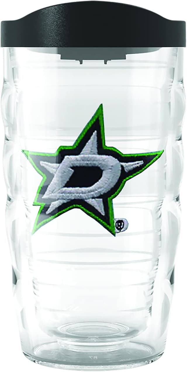 Detalle de Tervis Made in USA Double Walled Dallas Stars Insulated Tumbler Cup (10oz, Wavy, Classic)