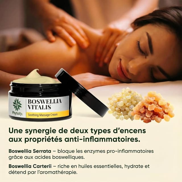 Detalle de Crème d’Encens Extra Forte 100 ml : boswellia serrata & carterii pour massage des articulations