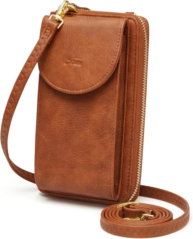 Detalle de S-ZONE PU leather RFID crossbody bag