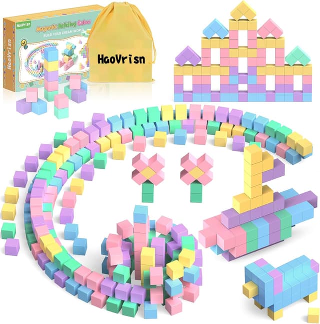 Detalle de HaoVrisn Magnetische Bausteine 100 Stück 🧩