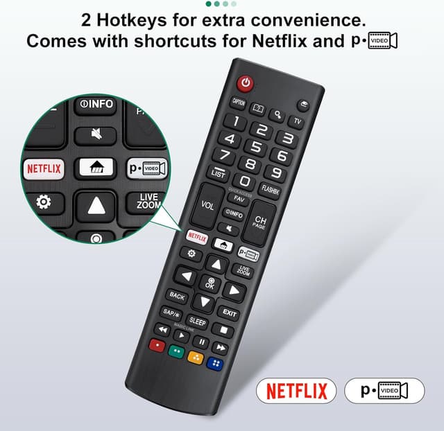 Thumbnail 4 de LG Smart TV Remote Replacement Pack 2