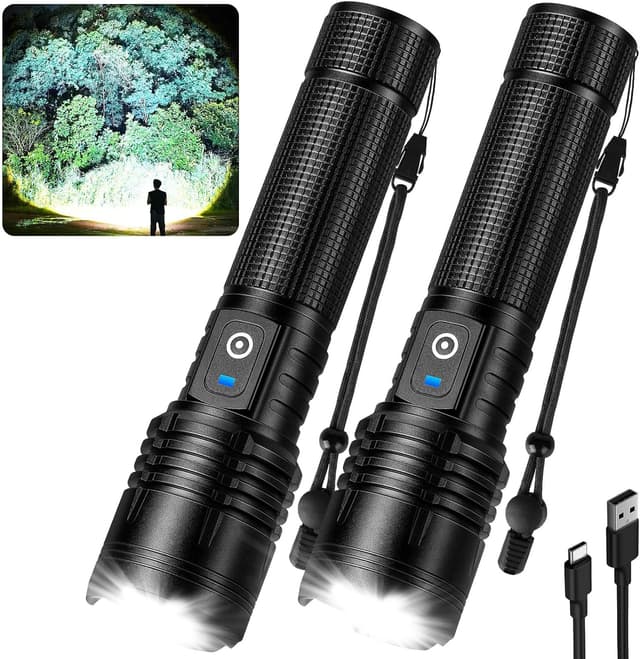 Imagen de Kmivo Flashlight 99,000 Lumens Rechargeable LED 🔦 en OfertitasTOP