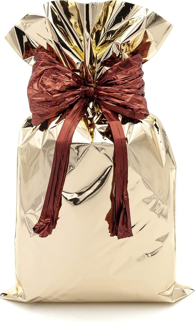 Detalle de Italpak Sacs Cadeaux Métallisées doré 50 pièces – 25 x 40 cm