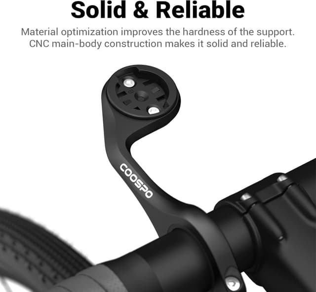 Detalle de CooSpo Fahrradcomputer-Halterung mit Schnellspanner – Out-Front-Erweiterung für Garmin, Wahoo, Bryton & CooSpo
