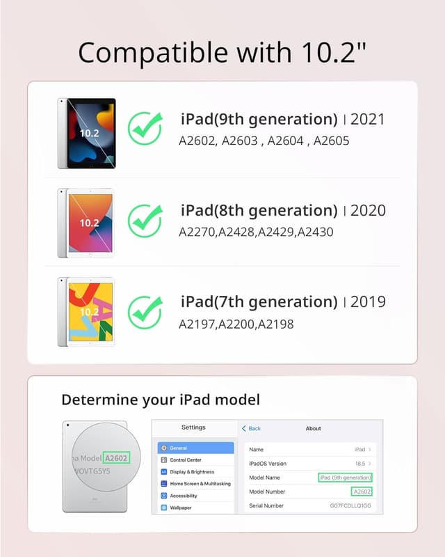 Detalle 2 de CACOE iPad Hülle für 10,2 Zoll Modell