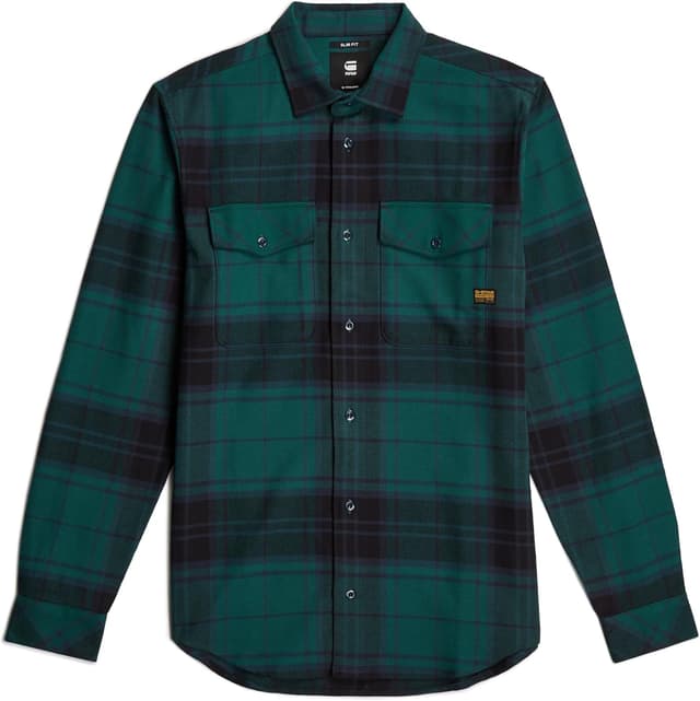 Thumbnail 6 de G-STAR Herren Marine Slim Hemd (1er Pack) – mit Knopfleiste und Brusttaschen