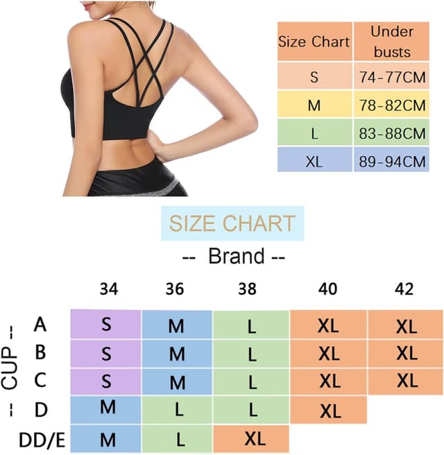 Thumbnail 5 de Sykooria Sport BH Damen Gepolstert Bustier