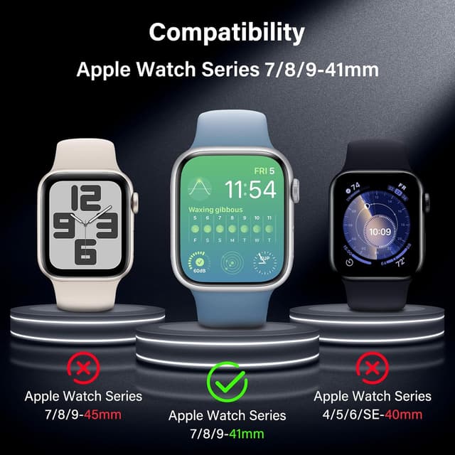Detalle de UniqueMe Apple Watch screen protector 41mm