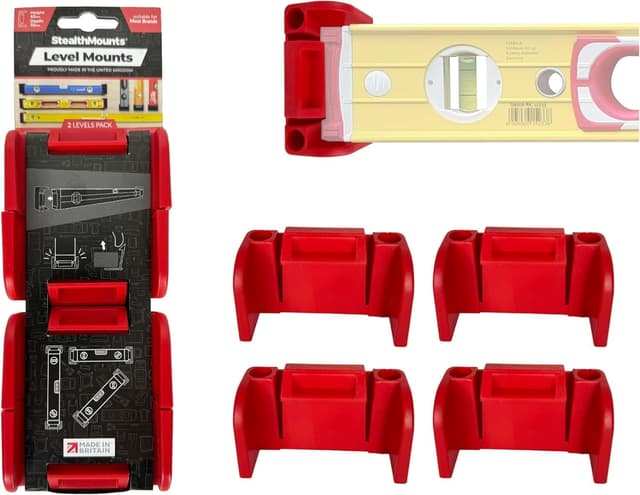 Detalle de StealthMounts universal spirit level holder 2 pack