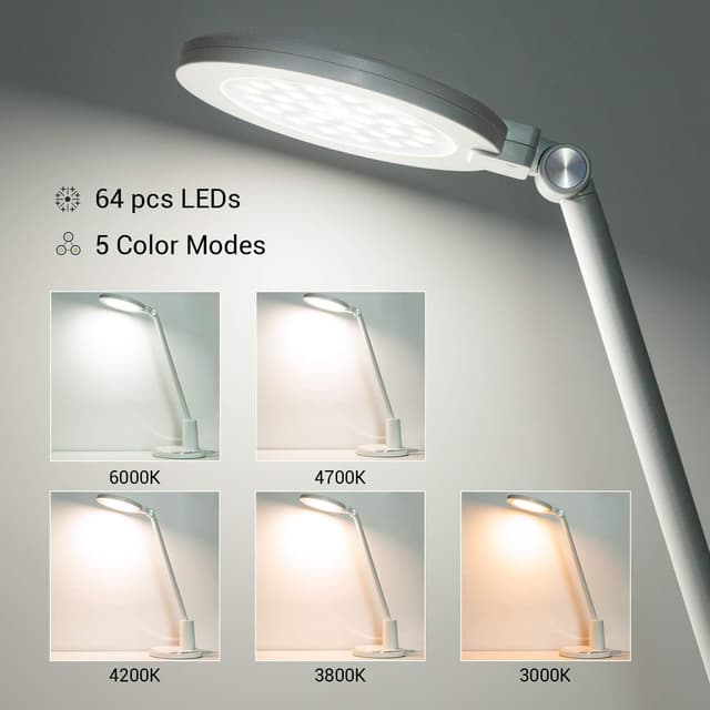 Detalle 2 de JUKSTG Schreibtischlampe 12W dimmbar