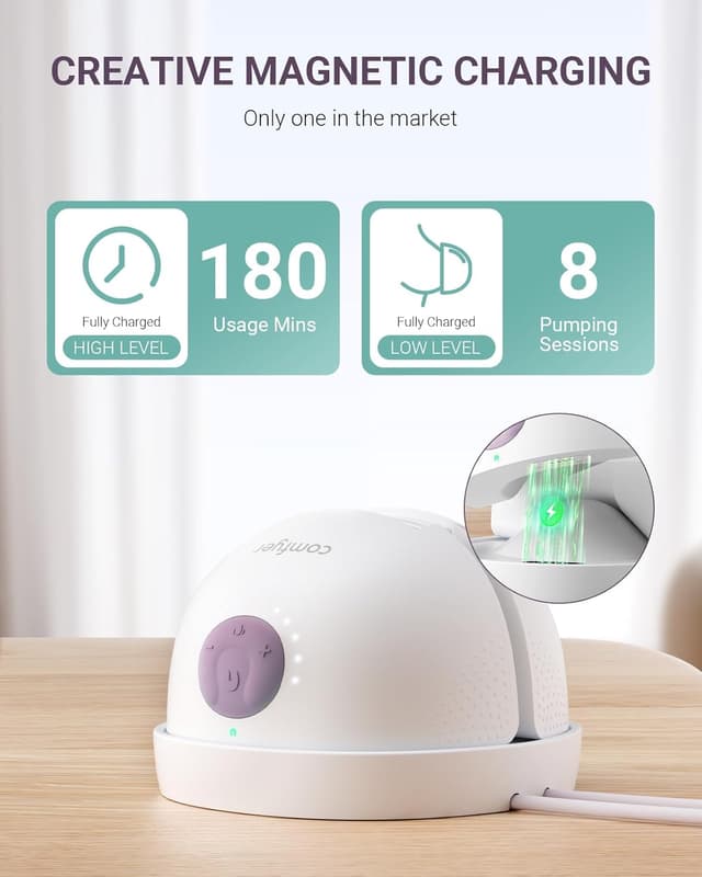 Thumbnail 4 de comfyer Heated Hands-Free Breast Pump 2 Pack