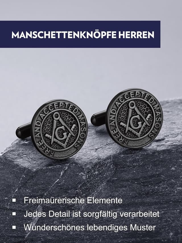 Thumbnail 1 de Bandmax Manschettenknöpfe Edelstahl 18 mm