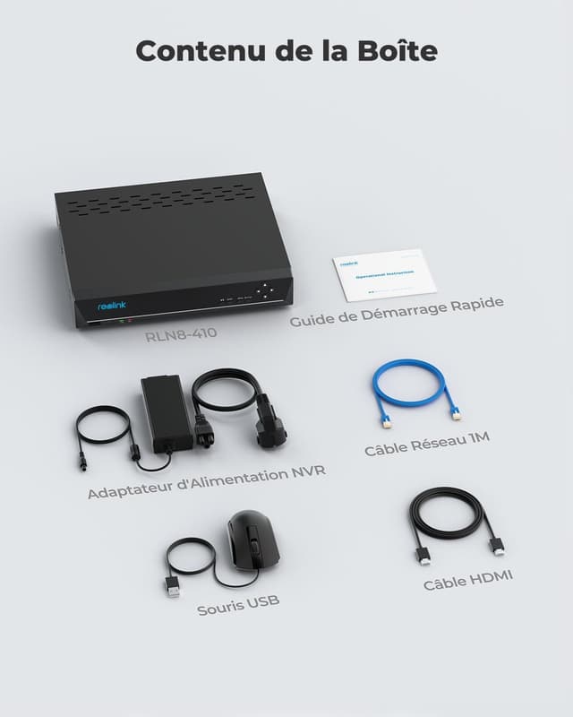 Thumbnail 6 de Reolink NVR 4K PoE 8 canaux RLN8-410