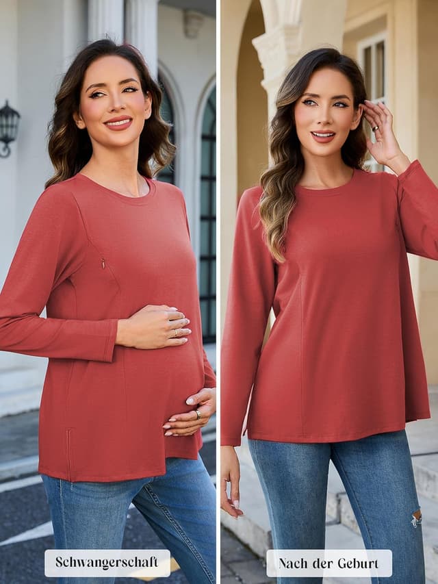 Detalle 2 de Stillshirt-Set 3er Pack mit Reißverschluss