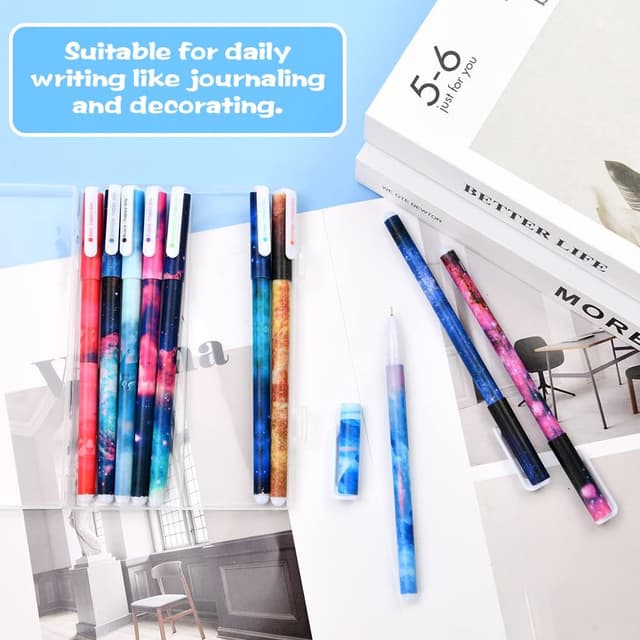 Detalle de OFFCUP Penne Gel Colorate 0,38 mm, set da 10 colori per scuola, appunti e decorazione