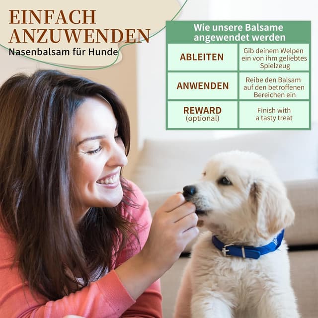 Thumbnail 6 de Pflanzlicher Nasenbalsam für Hunde (1 oz) – natürliche Feuchtigkeit bei trockener, rissiger Hundenase