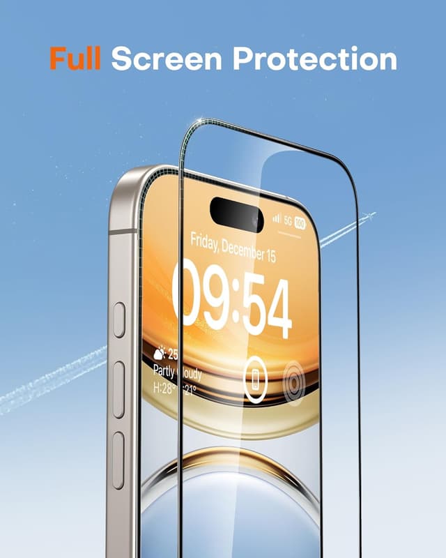 Detalle 1 de iPhone 16 Pro screen protector 6.3 inch