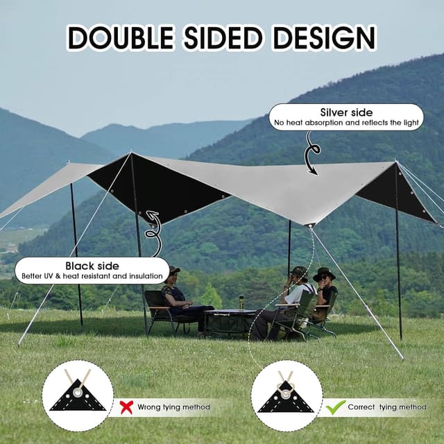 Thumbnail 4 de Telo Impermeabile Esterno 3x5m in PE 180 g/m² con occhielli rinforzati e cuciture termosaldate